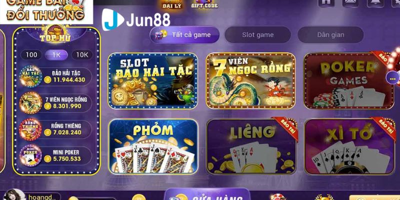 Có rất nhiều tựa game đổi thưởng phổ biến và đa dạng