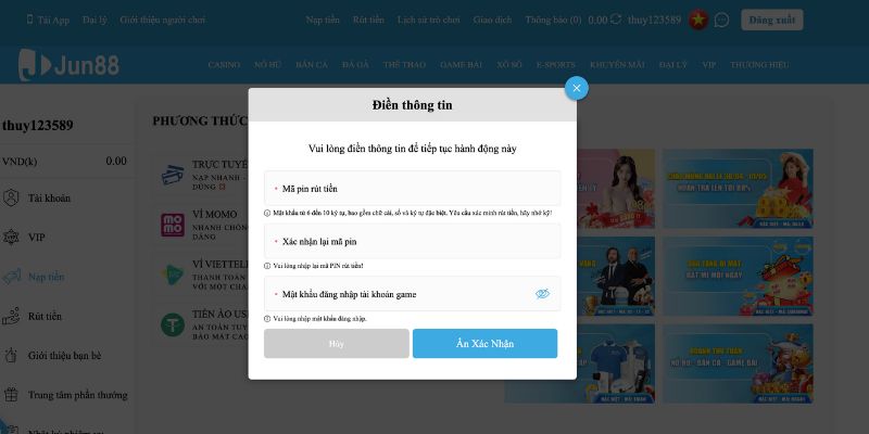 Hướng dẫn các thao tác đăng ký tạo acc chơi game