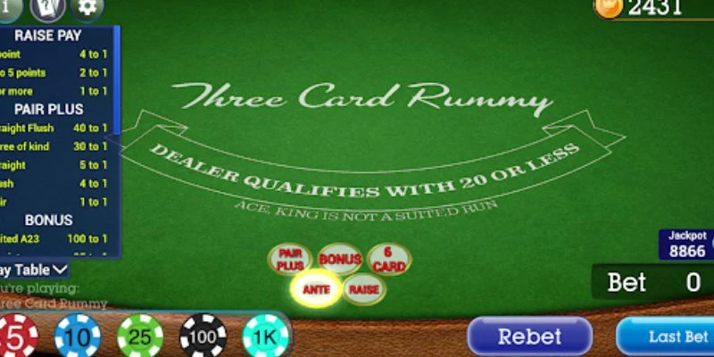 Tìm hiểu luật chơi Three Card Rummy chi tiết